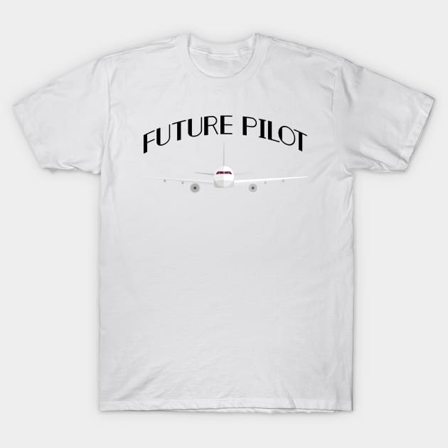 Future Pilot Funny Airplanes Boys Girl Men T-Shirt by macshoptee